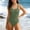 Army Green, variant on FSYBOA Girls One-piece Swimsuits, Casual Fashion Summer Sleeveless Kids Bathing Suits Light Blue Size 14T