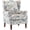 Blue Floral, variant on SOBREMESA Vintage Accent Chair, High Back Upholstered Armchair with Solid Legs, Leisure Single Sofa Chair for Living Room, Bedroom, Home Office