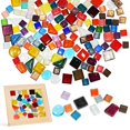 thumbnail image 4 of DIY artesanía mosaico azulejos parche de mosaico DIY forma cuadrada mosaico gemas canicas de vidrio DIY parches de mosaico suministros de mosaico, 4 of 5