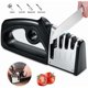 thumbnail image 2 of 4 in 1 Kitchen Sharpener Knife Sharpener and Scissors, Professional Knife Sharpener, Knife Sharpener with Non-Slip Eraser for Stainless Steel and Cera, 2 of 5