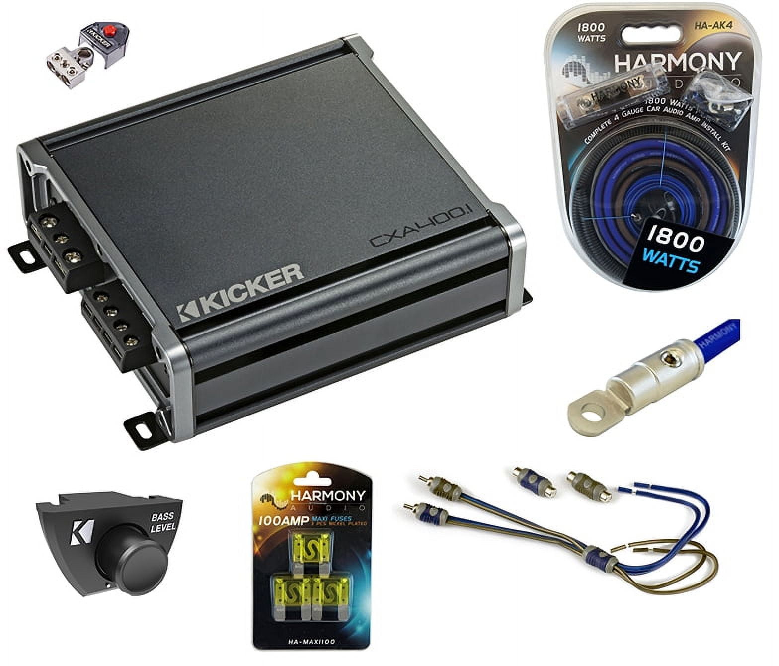 Kicker KX1600.1 1600 Watt RMS Mono Car Audio Class D Amplifier