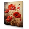 thumbnail image 2 of Designart "Solitude In Scarlet Poppies I" Poppies Wall Art Living Room, 2 of 7