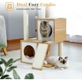 thumbnail image 4 of Cat Tree es Cat Tower with Dual Condos for Indoor Cats Plush Cat House with Padded Perch Scratching Ramp and Posts and Replaceable Balls, 4 of 7