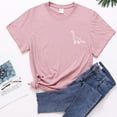 thumbnail image 2 of Babysbule Women's Tops Women Cute Dinosaur Graphic T-Shirts Teen Girls Funny Tees Top, 2 of 3
