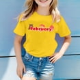 thumbnail image 2 of TZEWGL Cute Shirt For Toddler Short Sleeve Crew Neck Monthly Word Prints Top For Newborns size 6-7T, 2 of 4