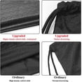 thumbnail image 4 of Drawstring Backpack Bag, Waterproof Draw String Back Sack with Zip Pocket, Gym Drawstring Bags Swim Bag for Men Women, 4 of 7