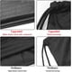 thumbnail image 4 of Mochila con cordón, impermeable, con bolsillo con cremallera, para gimnasio, natación, para hombres y mujeres., 4 of 7