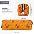 thumbnail image 3 of Honeii Red Crab Pattern Pencil Case, Pencil Pouch, Pencil Case Small, Pencil Pouch Aesthetic, PVC Pencil Pouch, Pencil Bag, Makeup Pouch, 3 of 7