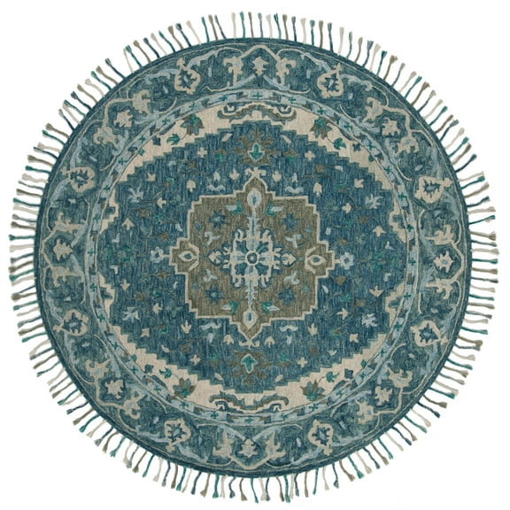 SAFAVIEH Aspen APN230A Handmade Dark Blue / Grey Rug