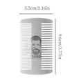 thumbnail image 5 of Stainless Steel Beard Grooming Comb Portable Unisex Design For Travel Styling Kit, 5 of 15