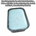 thumbnail image 2 of Slow Rising Squishy Toy with Colorful Sprinkles, 1 Piece, Light Blue in Gray Baking Pan, for Kids and Adults, Simulated Play Toy, 2 of 3