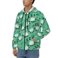 thumbnail image 3 of Vsdgher Sheep Zzz Mens Hoodies Zip Hoodie, Hoodies for Men, Zip-up Hooded Sweatshirt-3X-Large, 3 of 5