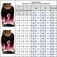thumbnail image 4 of Gvmfive Women Roses Print Long Sleeves Casual Top Round Neck Gradient Boulse Shirt, 4 of 4