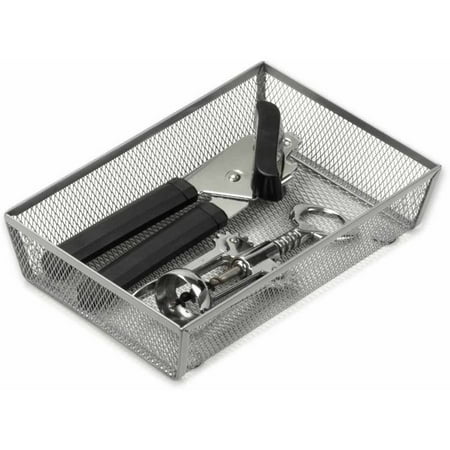 Honey Can Do 9 X 6 Inch Steel Mesh Drawer Organizer Silver Honey Can Do 9 X 6 Inch Steel Mesh Drawer Organizer Silver