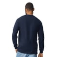 thumbnail image 3 of Gildan Ultra Cotton Long Sleeve Pocket T-Shirt, Soft Crewneck Shirts, 6-Pack Navy Tee, S, 3 of 5