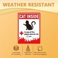 thumbnail image 3 of 10 Autocollants de Sécurité pour Chat en Plastique Rouge, 5.1x7.1 Pouces, 3 of 7