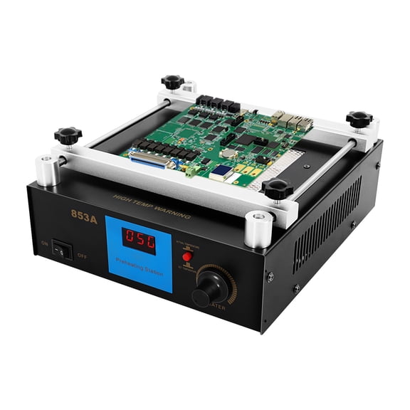 Preheating Rework Station, 110V 450W Preheating Oven Station ,lnfrared Preheating Station Hot Plate Preheating Oven Welder (4.72''x4.72'' Heating Area)
