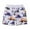 White, variant on REDARER Kids' Dinosaur Truck Print Shorts, Elastic Drawstring Waist Casual Sport Beach Shorts for Toddler Girls & Boys,5-6 Years