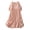 Pink, variant on Lovzfmll Women's Maxi Dress, Crew Neck Short Sleeve with Raglan & Tie, Casual Vacation Shift Dress Light Blue, M