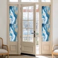 thumbnail image 3 of Abstract Marble Texture Window Privacy Film Blue Shinny Gold White Gradient Art Decorative Glass Window Film UV Blocking Static Cling Non-Adhesive Sticker Covering for Home Door 23.6 x 78.7 inches, 3 of 8