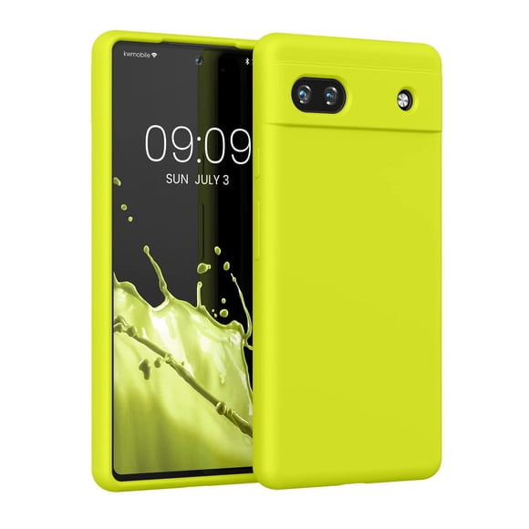 kwmobile Carcasa Compatible con Google Pixel 6a Funda - Case TPU y Silicona antigolpes - Apto Carga