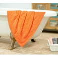 thumbnail image 4 of MALLONI HOME 100% Premium Cotton 2 Pack Oversized Bath Towel Set 28x55 inches, Large Bath Towels, Ultra Absorbant Compact Quickdry & Lightweight Towel, Ideal for Gym Travel Camp Pool - Orange, 4 of 7