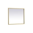 thumbnail image 6 of Elegant Decor Pier 27x30 inch LED mirror with adjustable color temperature 3000K/4200K/6400K in brass, 6 of 13