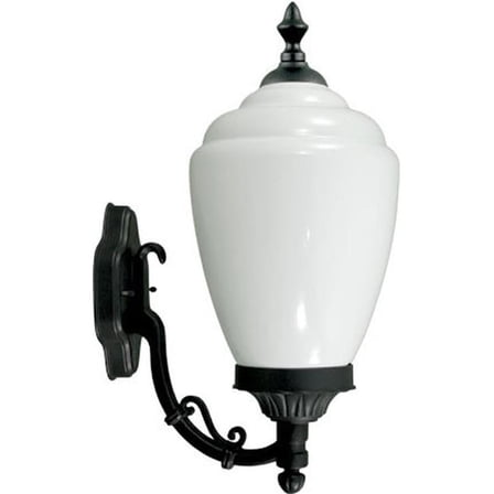 Dabmar Lighting  120V GU24 LED 9W 27K Cast Aluminium Post Light Wall Fixture, Black