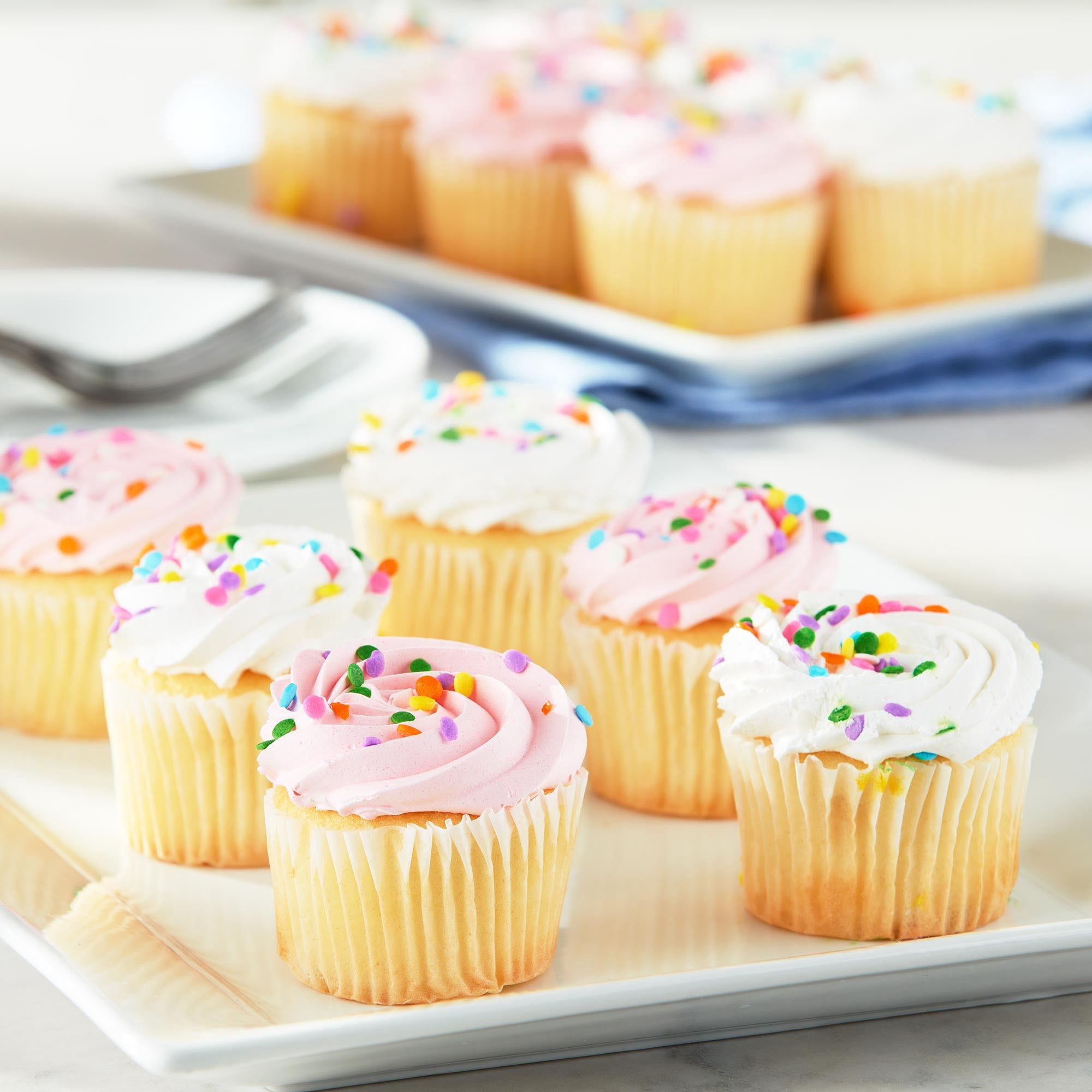 Freshness Guaranteed Special Order White Cupcakes with Whipped Icing, 12 Count