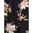 thumbnail image 4 of Women's Casual Floral Smocked Long Off Shoulder Hi-Lo Long Maxi Dress, 4 of 5