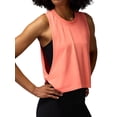 thumbnail image 2 of Large Armhole Tank Tops for Women - Workout Sport Yoga Running Gym Loose Crop Sleeveless Shirts Coral Color M, 2 of 8