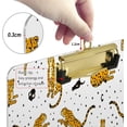 thumbnail image 3 of FMSHPON Leopard Star Skull Palm Clipboard Hardboard Wood Nursing Clip Board and Pull for Standard A4 Letter 13x9 inches, 3 of 7