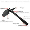 thumbnail image 5 of Survival Shovel for Emergency Preparedness, Versatile Military Shovel with 4-in-1 Functionality, Durable High-Carbon Steel for Camping, Backpacking, Fishing, Hunting, Snow, 5 of 8