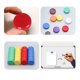 thumbnail image 5 of 30 unids Imanes de pizarra Imanes fuertes Imanes redondos Pegatinas de botón magnético para PIN Board Tablón de anuncios Imagen de refrigerador (color al azar), 5 of 7