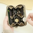 thumbnail image 5 of Genuine Leather Coin Purse RFID Blocking Short Wallet for Men Women Zipper Anti theft Wallets Lychee Pattern Purse Money Bag, 5 of 9