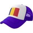 thumbnail image 1 of Flag of Romania Mesh Back Trucker Cap Baseball Cap, 1 of 8
