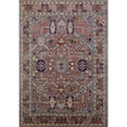 thumbnail image 1 of Ahgly Company Machine Washable Indoor Rectangle Industrial Modern Sepia Brown Area Rugs, 2' x 3', 1 of 7