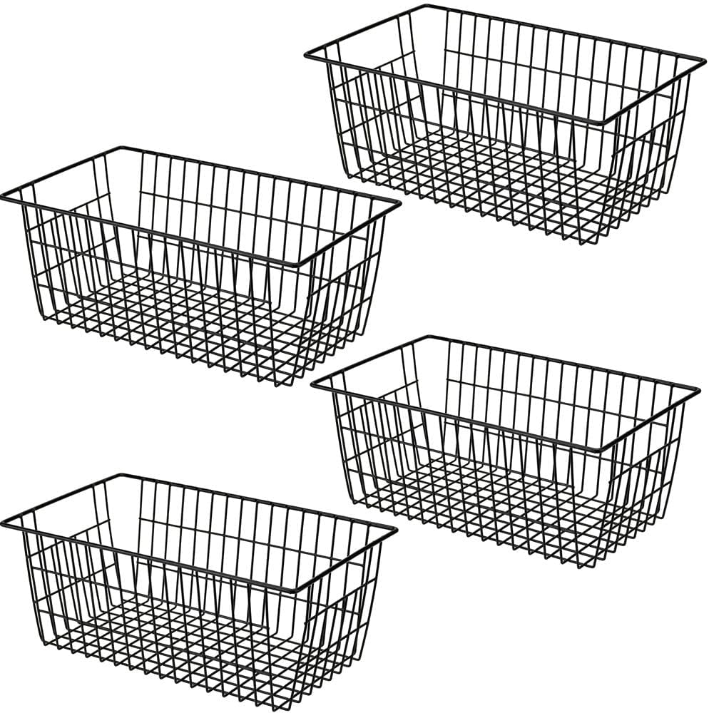 Refrigerator Freezer Baskets Wire Storage Baskets Bin Organizer Food