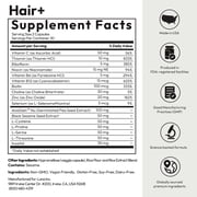 BIGVITA Hair Growth Supplement with AnaGain™ Nu & Black Sesame Extract, Biotin | Supports Thicker, Fuller Hair | Vegan, Made in USA – 1 Month Supply