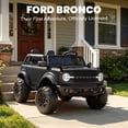 thumbnail image 3 of iRerts 24V Powered Ride on Cars, Licensed Ford Bronco Base 2 Seater Ride on Toys with Remote Control, Bluetooth, LED Lights, 4 Wheel Suspension, Ride on Trucks Electric Car for Kids Ages 3-8, Black, 3 of 11