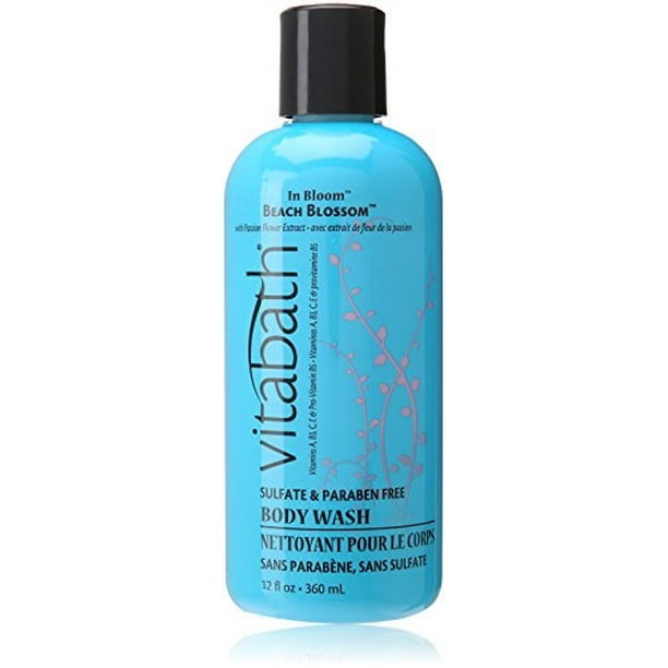 vitabath bath and shower gel, beach blossom, 12 ounce