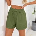 thumbnail image 7 of Oplxuo Shorts for Women Summer - Casual Elastic Waist Pajamas Bottoms Lightweight Loose Lounge Beach Shorts with Pockets, 7 of 7