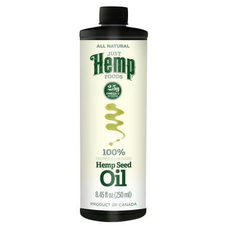 Just Hemp Foods Hemp Seed Oil, 8.5 Fl Oz (Plastic