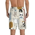 thumbnail image 6 of KLL Hand Drawn Animals for Men's 1-Pack Shorts,Sleep Pajama Shorts for Men Soft Pj Shorts Men's Pajama Bottoms Sleepwear -Large, 6 of 7