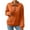 Z1-Orange, variant on Duoif Womens Zip up Hoodies Ladies' Fashion Zipper Sweater - Pure Color Long Sleeve Fall Jackets Blue L