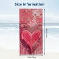 thumbnail image 3 of PHYHOO Valentine's Day Sand Free Beach Towel Oversized Quick Dry Absorbent for Pool Swimming Bathroom Beach Towel 30x60in, 3 of 8