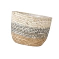 thumbnail image 4 of S SERENABLE Cache-Pot en Paille Tissé à la Main avec Doublure Imperméable Support de Pot de Plante m, 4 of 9