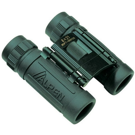 Alpen Outdoor 8x21 Green Rubber Armored Compact Binoculars