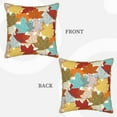 thumbnail image 3 of Kll Fall Maple Leaves Decorative Throw Pillow Covers Velvet Soft For Couch Sofa Bedroom Living Room Outdoor -18"X18", 3 of 8