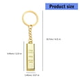 thumbnail image 5 of Elegant Bullion Charm Keychain Fashion Key Ornament Alloy Texture Key Pendant, 5 of 13